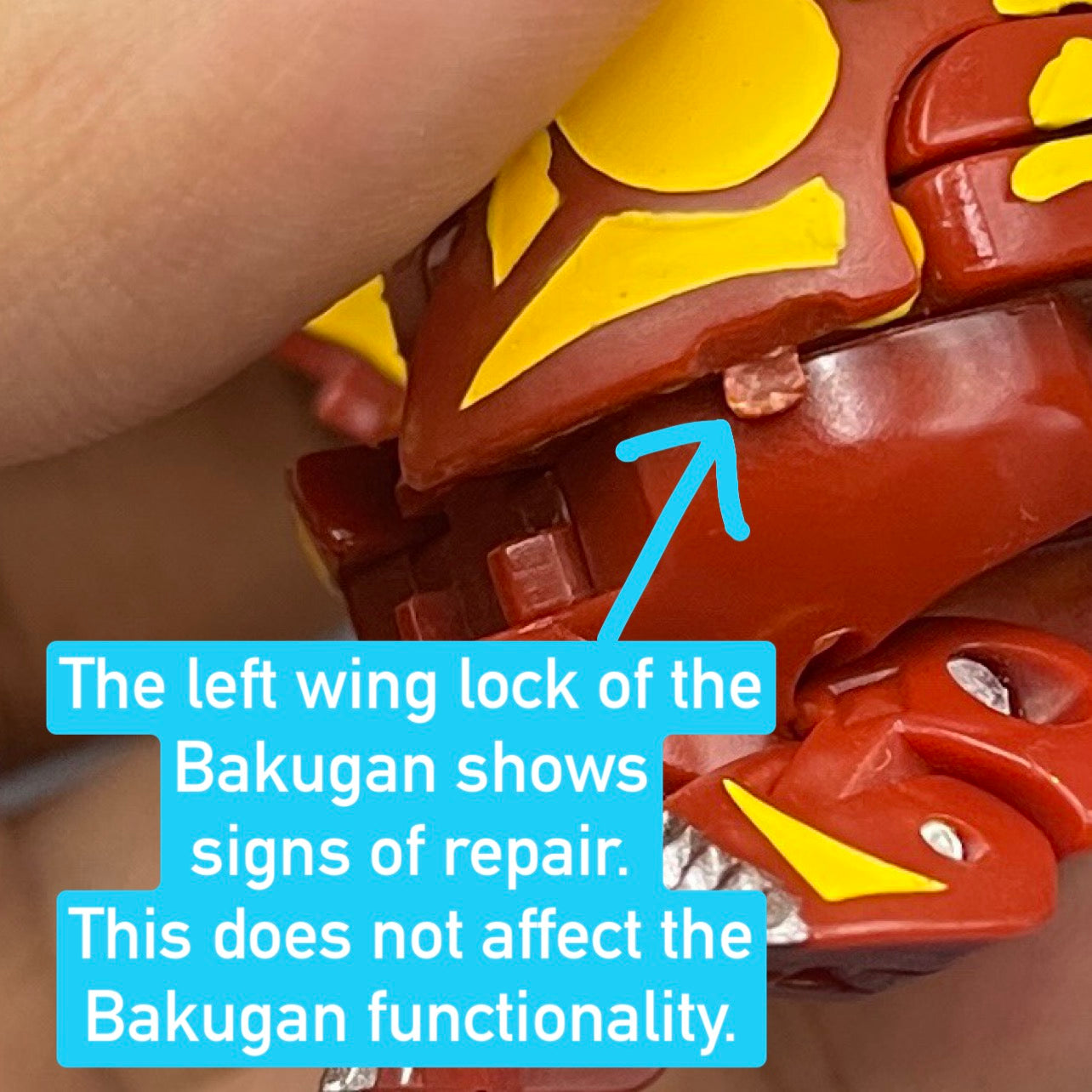 Cross Dragonoid B2 Pyrus Custom Painted | Bakugan New Vestroia