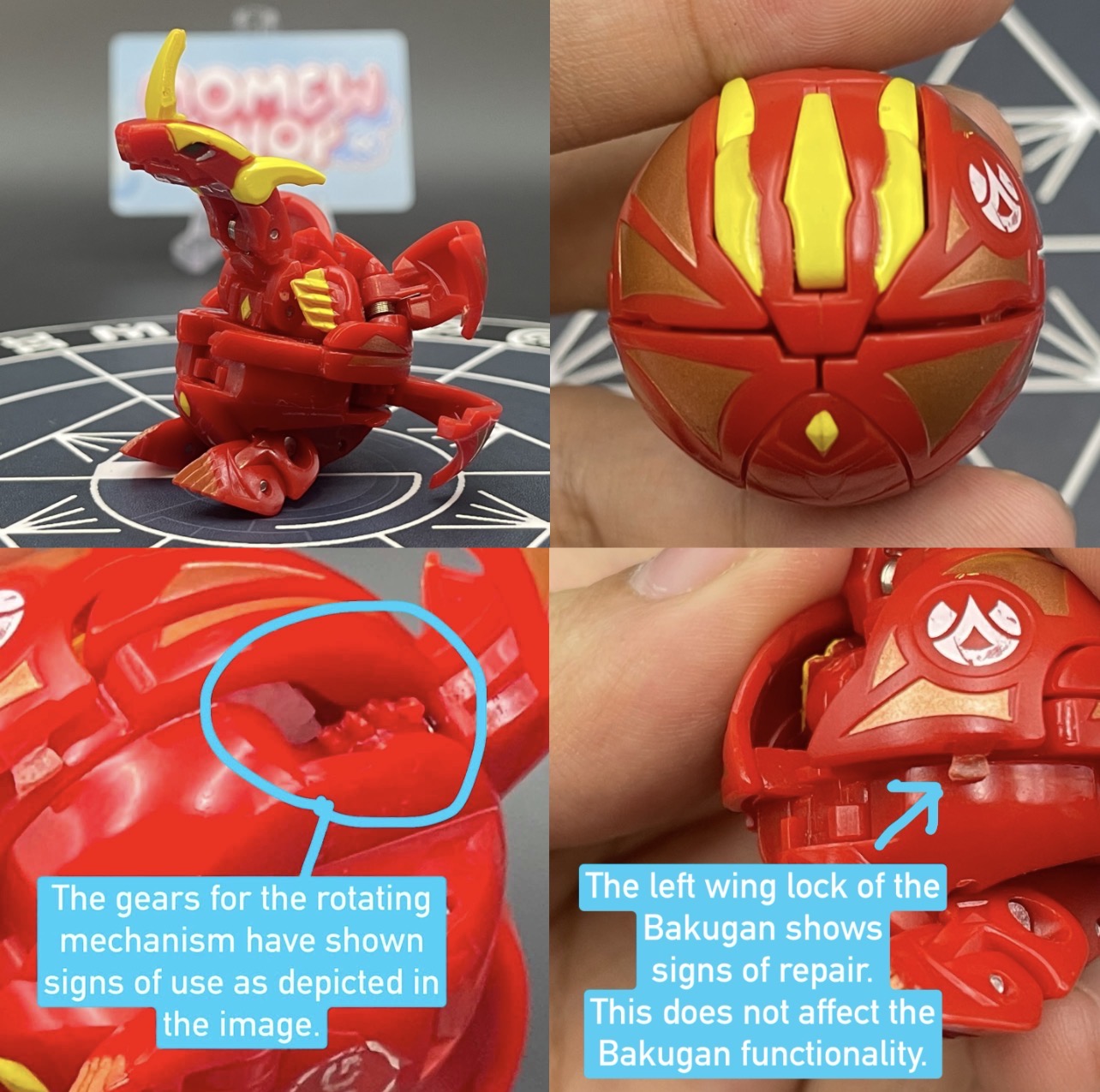 Cross Dragonoid B2 Pyrus (Anime Colors Japan) | Bakugan New Vestroia