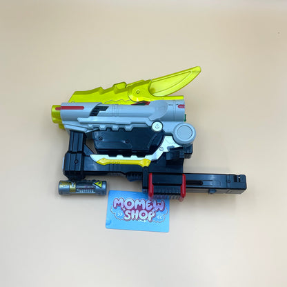 DX Gaburicalibur - Dino Saber from Power Rangers Dino Charge 2015, also known as DX Change from Super Sentai Kyoryuger 2013, vintage DX Morpher roleplay collectible for Dino Charge Rangers fans.