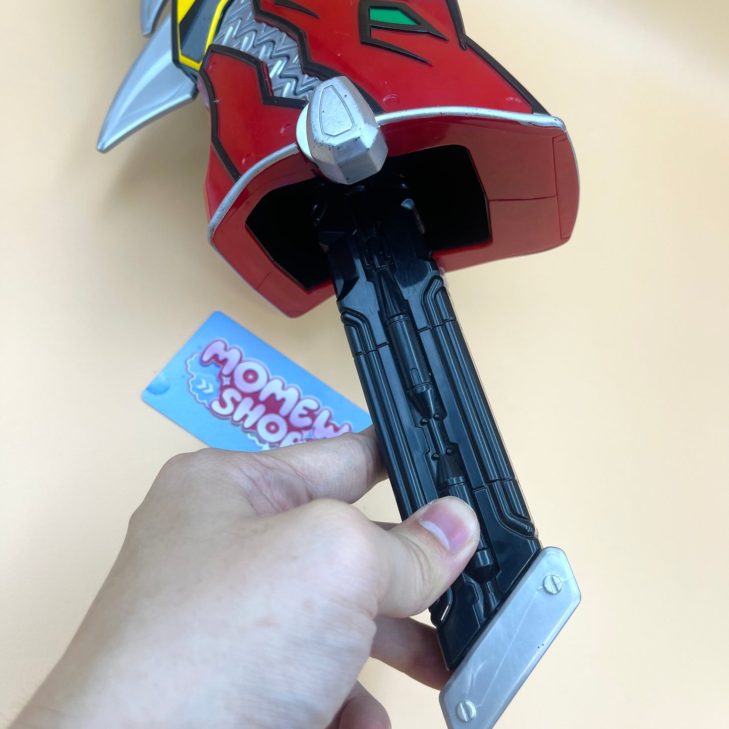 DX Kentrospiker & Dino Spike from Power Rangers Dino Charge 2015, also known as DX Change from Super Sentai Kyoryuger 2013, vintage DX Morpher roleplay collectible for Dino Charge Rangers fans.