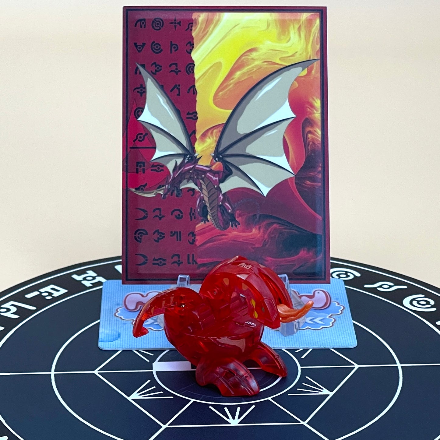 Bakugan Dragonoid Classic B2 Pyrus Translucent | Toy Bakugan Battle Brawlers