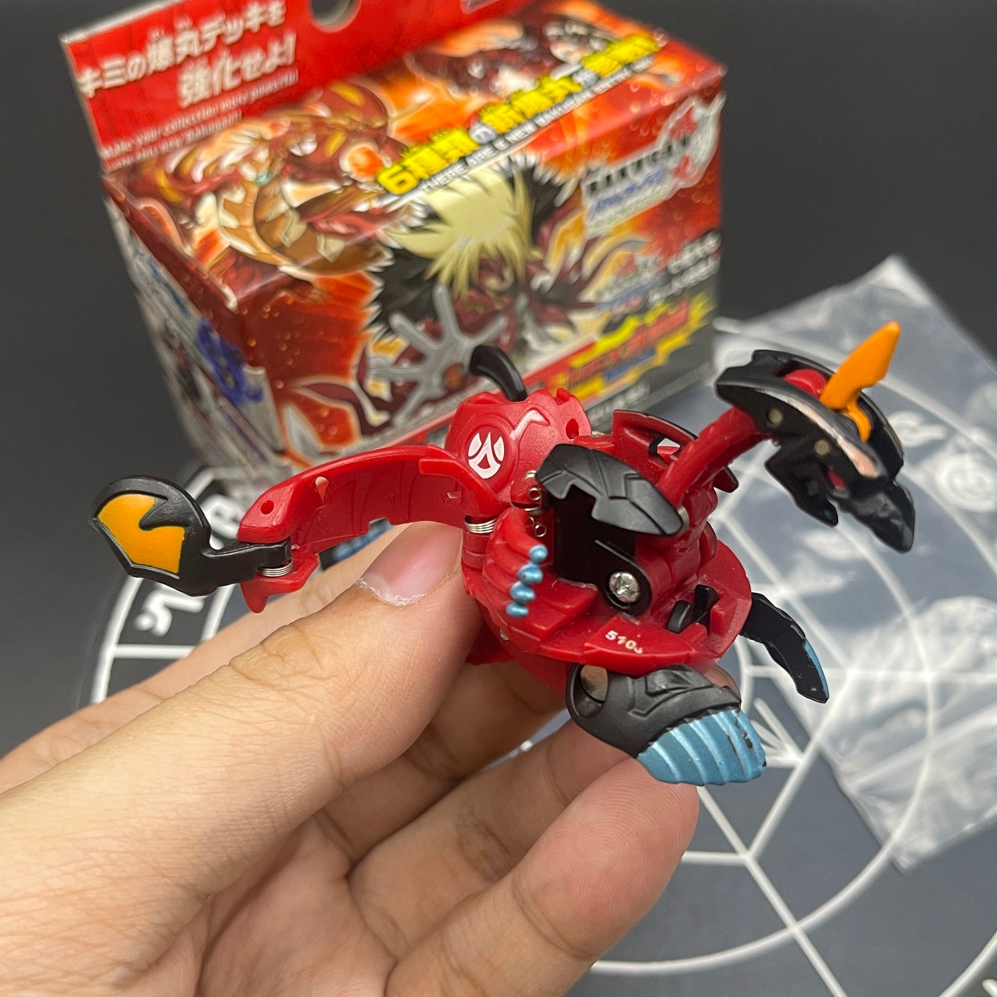Pyrus Viper Helios B2 With Original Box (Ver.Anime Original Color Authentic) Bakugan New Vestroia