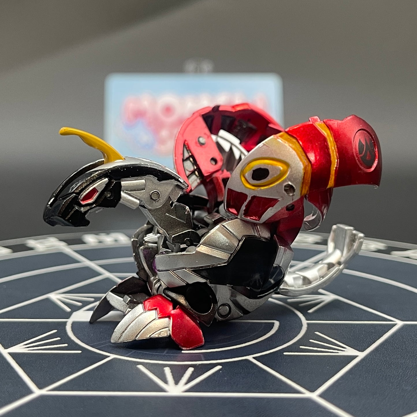 Helios MK2 B2 Pyrus Custom Painted | Bakugan New Vestroia