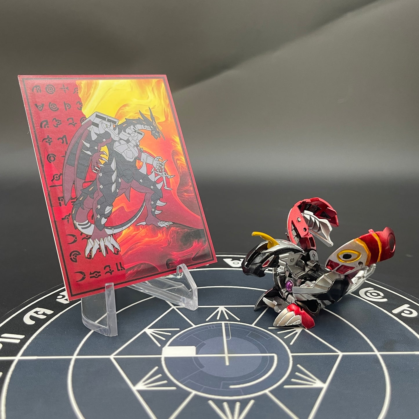 Helios MK2 B2 Pyrus Custom Painted | Bakugan New Vestroia