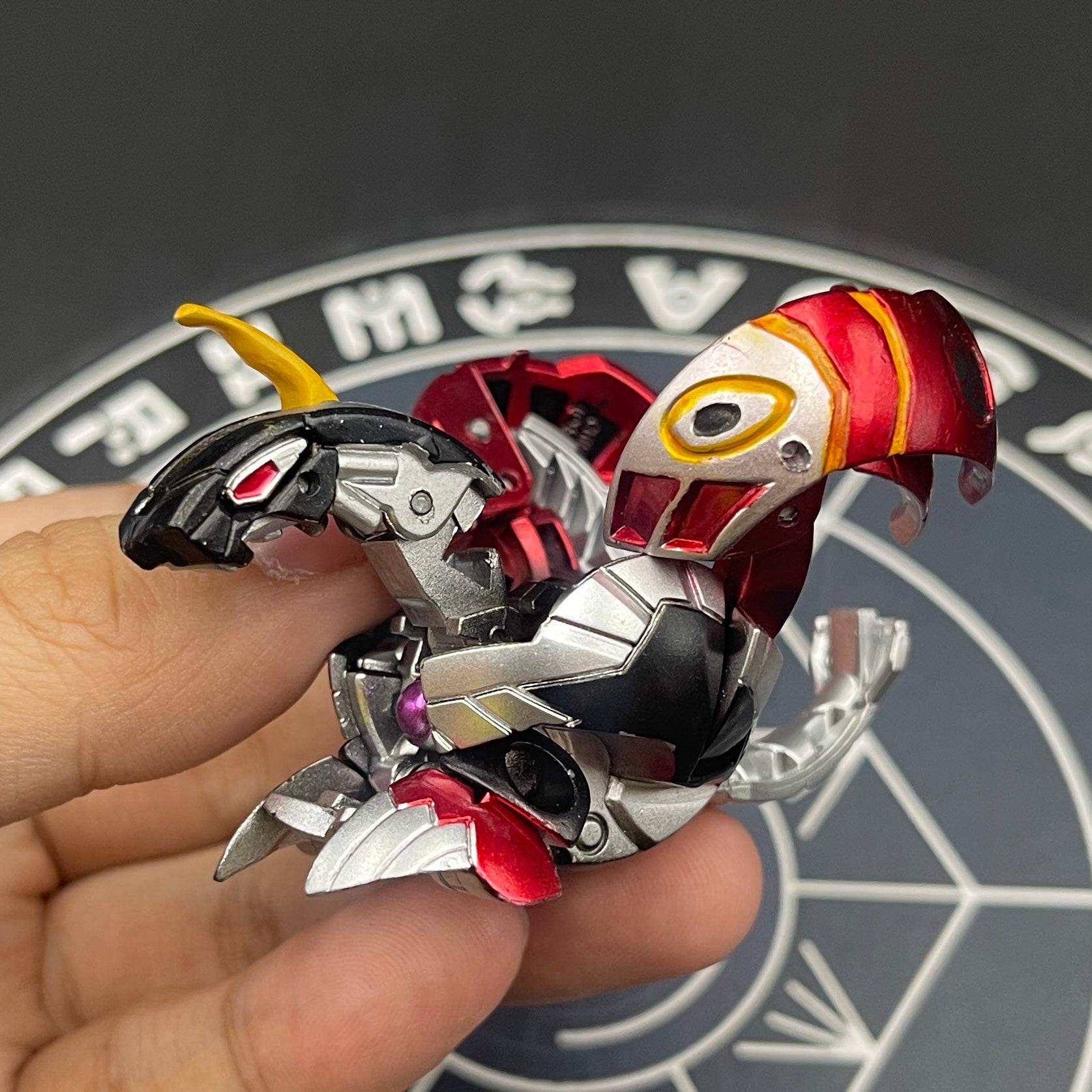 Helios MK2 B2 Pyrus Custom Painted | Bakugan New Vestroia