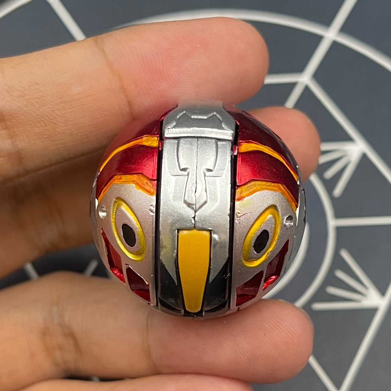 Helios MK2 B2 Pyrus Custom Painted | Bakugan New Vestroia