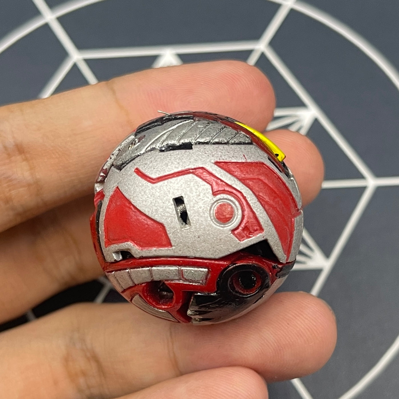 Cyborg Helios B2 Pyrus Custom Painted | Bakugan New Vestroia