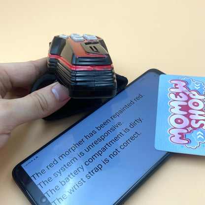 DX Quantum Morpher and DX V-Commander from Power Rangers Time Force 2000, also known as DX Change from Super Sentai Timeranger 2000, vintage DX Morpher roleplay collectible for fans of both Power Rangers and Super Sentai.