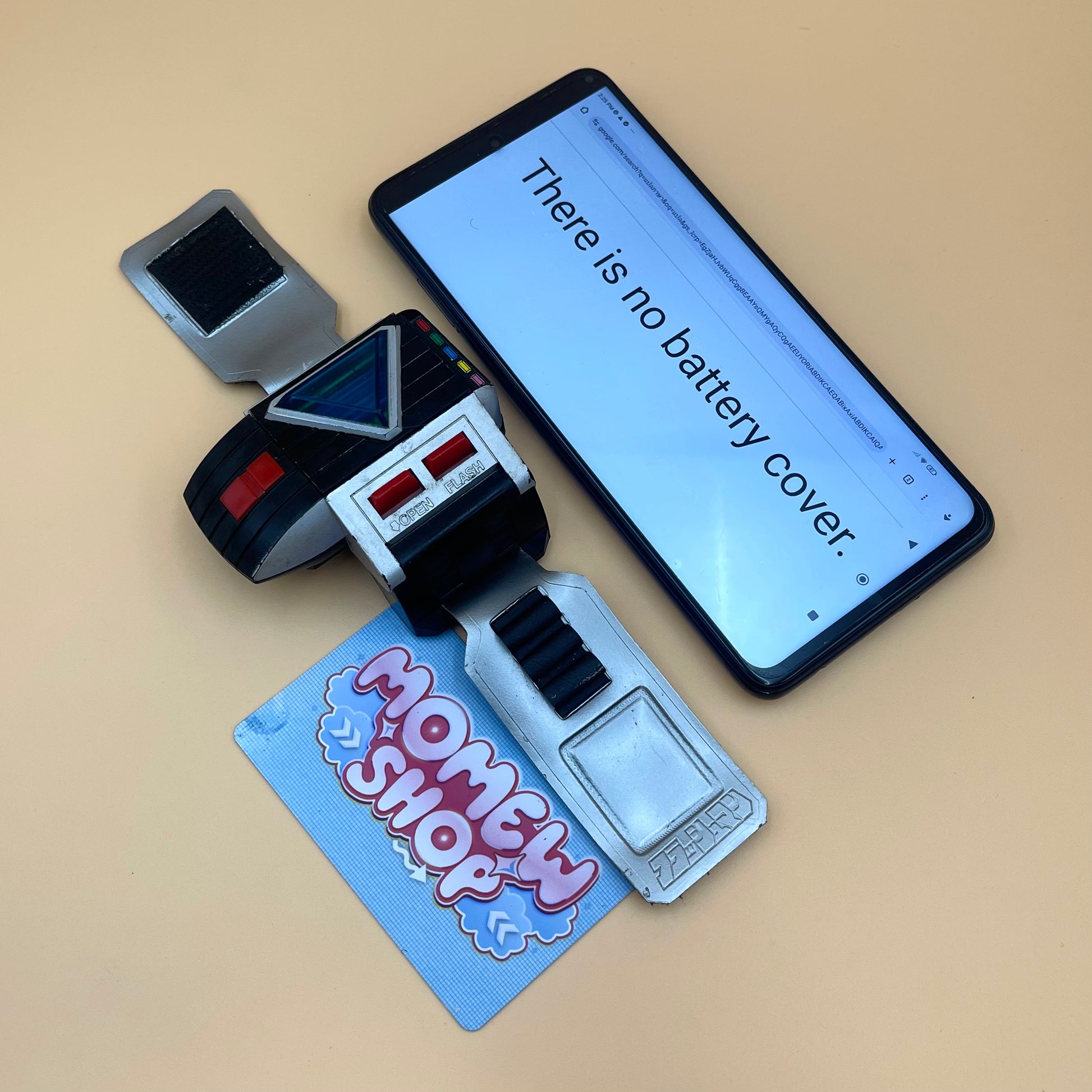 DX Prism Flash from Power Rangers also known as DX Change from Super Sentai Maskman 1986, vintage DX Morpher roleplay collectible for Flashman fans.