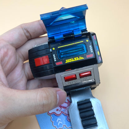 DX Prism Flash from Power Rangers also known as DX Change from Super Sentai Maskman 1986, vintage DX Morpher roleplay collectible for Flashman fans.