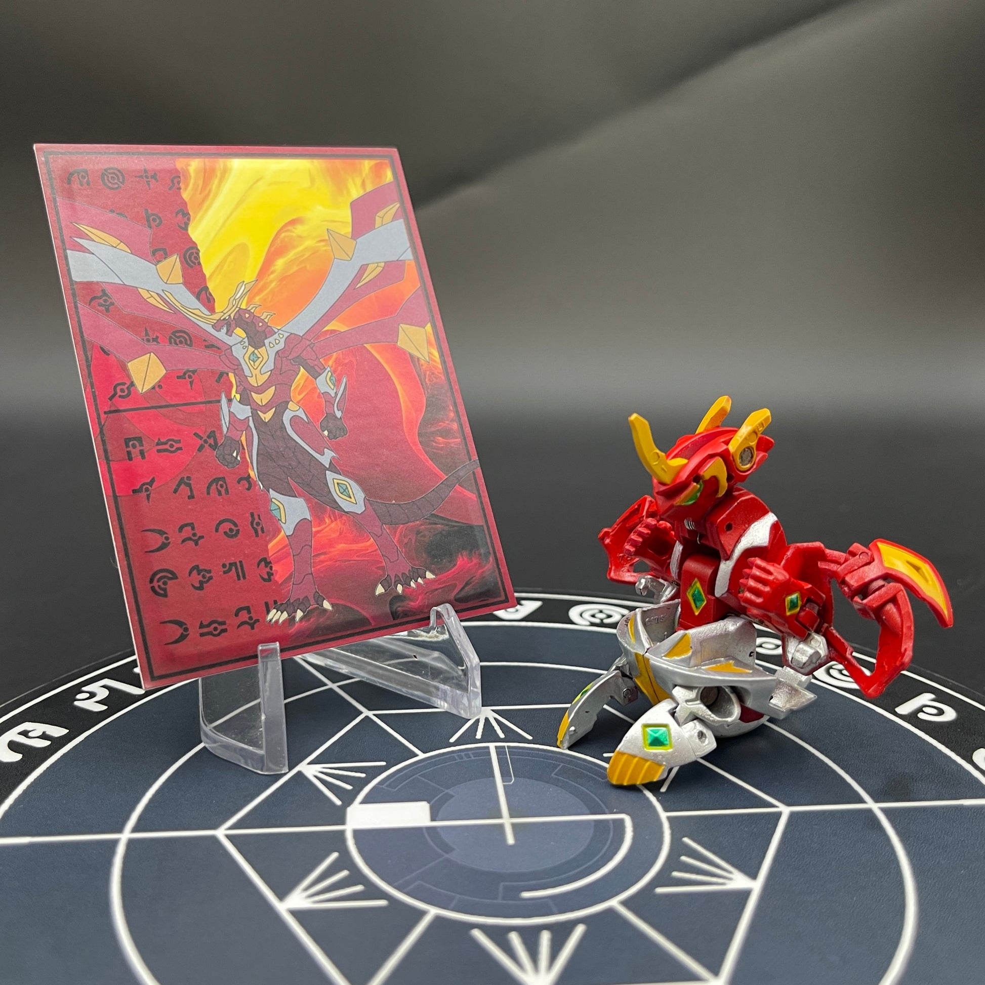 Pyrus Titanium Dragonoid Custom Painted Bakugan Mechtanium Surge