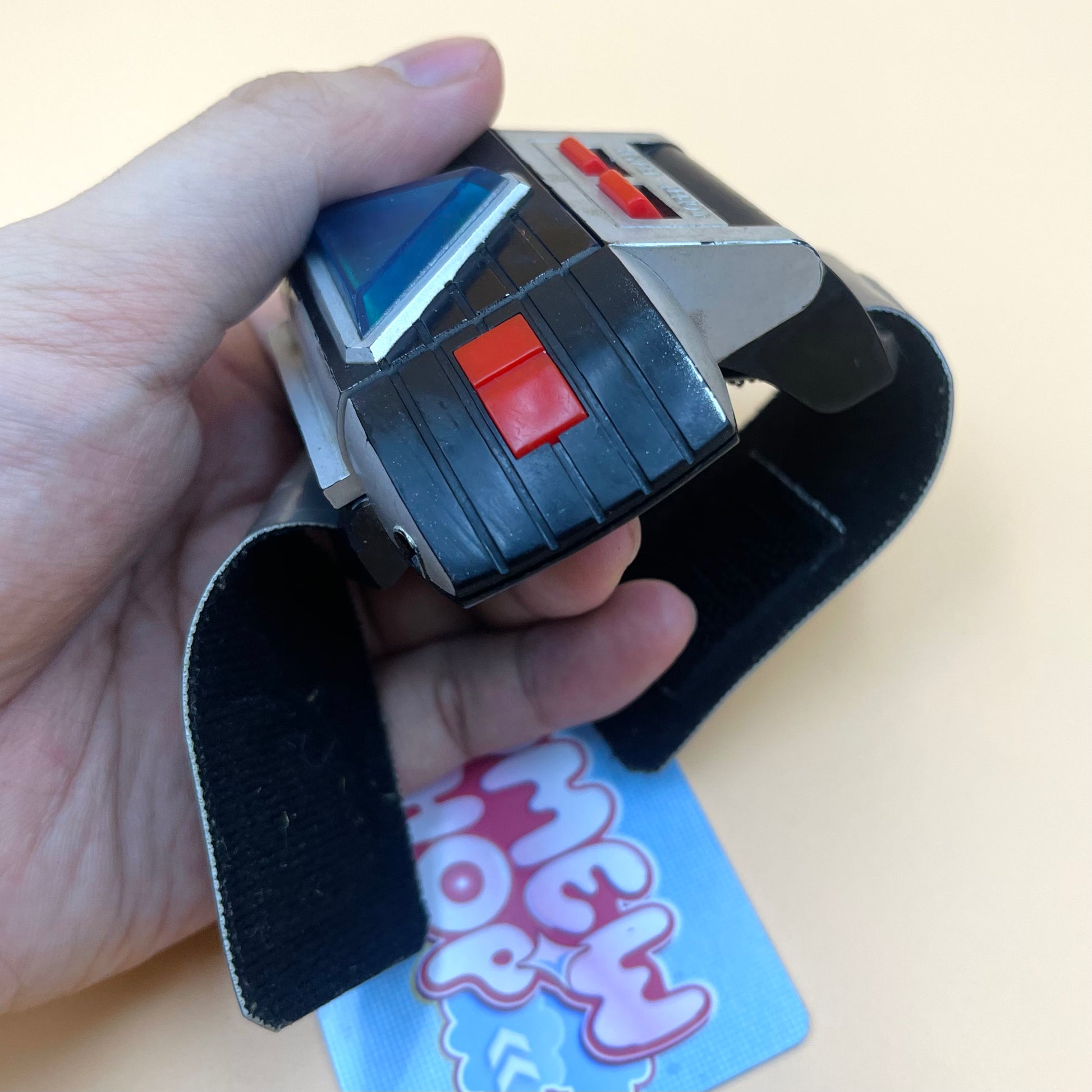 DX Prism Flash from Power Rangers also known as DX Change from Super Sentai Maskman 1986, vintage DX Morpher roleplay collectible for Flashman fans.