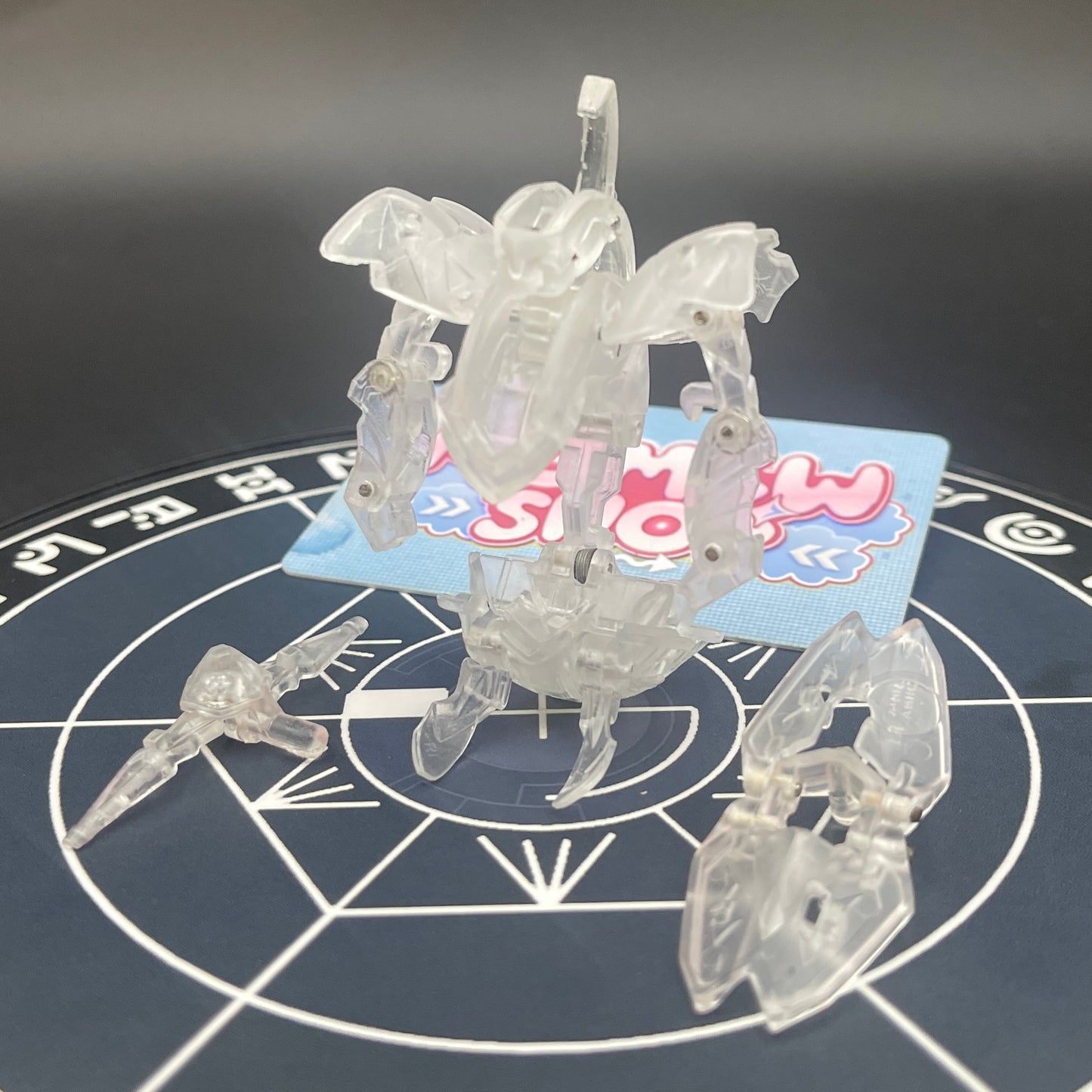 Wolfurio B2 & Lanzato Clear Color Translucent | Bakugan Mechtanium Surge | Custom Made Accurate Plastic Injection