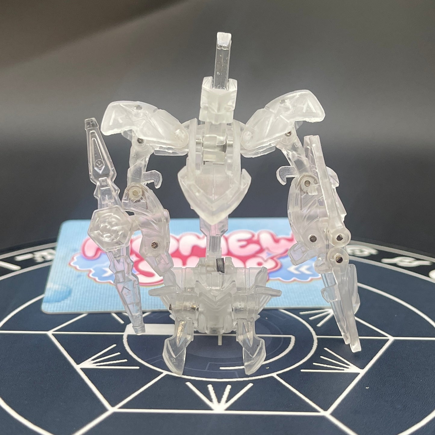 Wolfurio B2 & Lanzato Clear Color Translucent | Bakugan Mechtanium Surge | Custom Made Accurate Plastic Injection