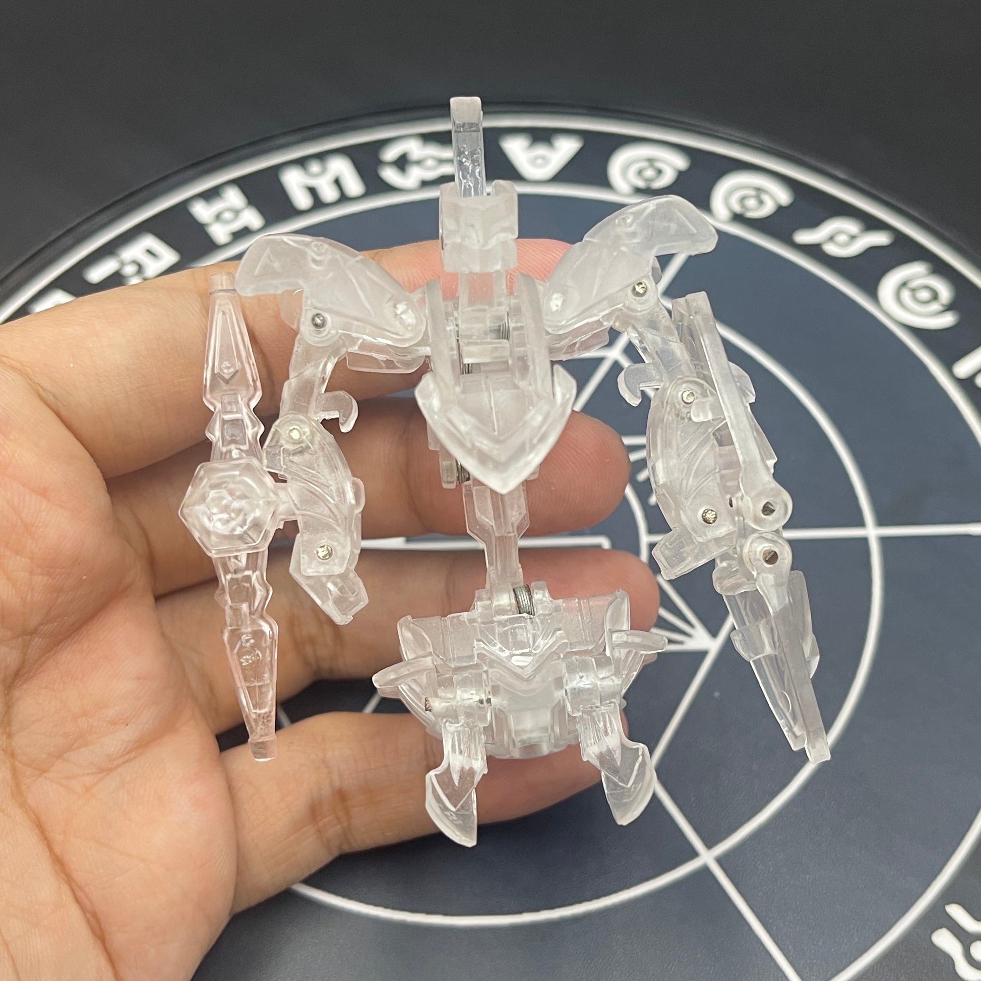 Wolfurio B2 & Lanzato Clear Color Translucent | Bakugan Mechtanium Surge | Custom Made Accurate Plastic Injection