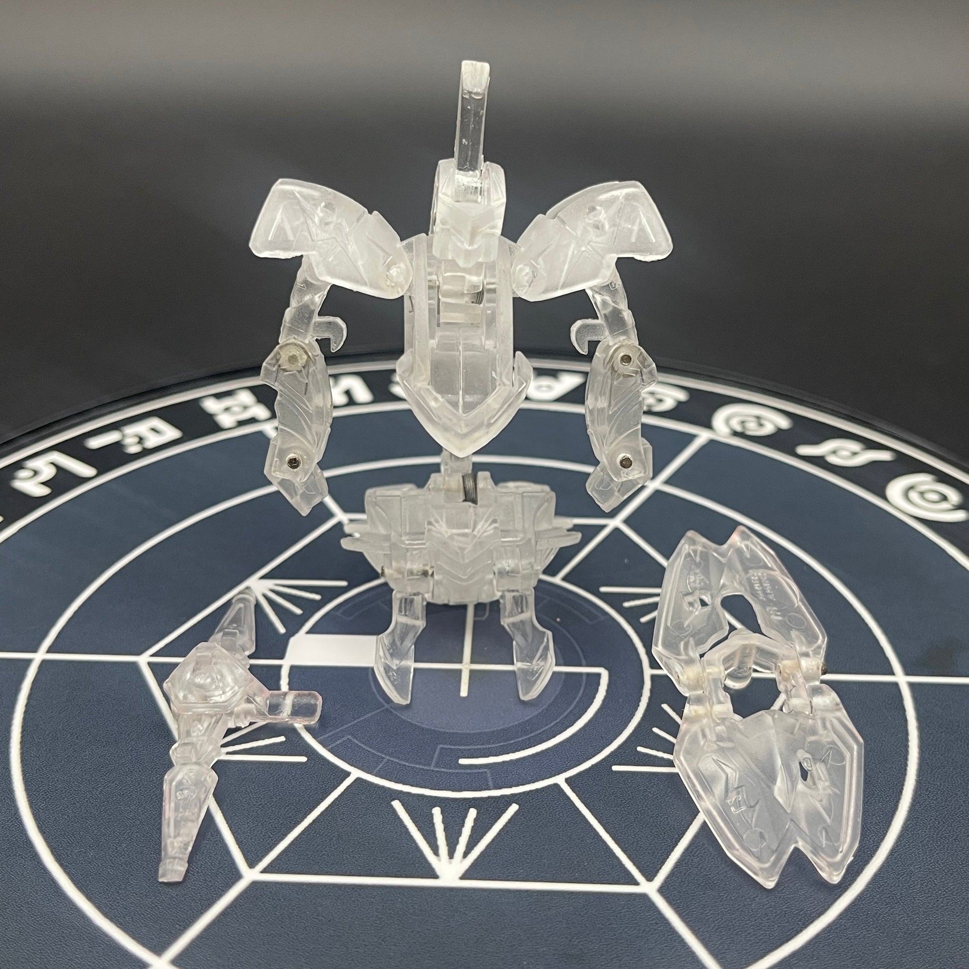 Wolfurio B2 & Lanzato Clear Color Translucent | Bakugan Mechtanium Surge | Custom Made Accurate Plastic Injection