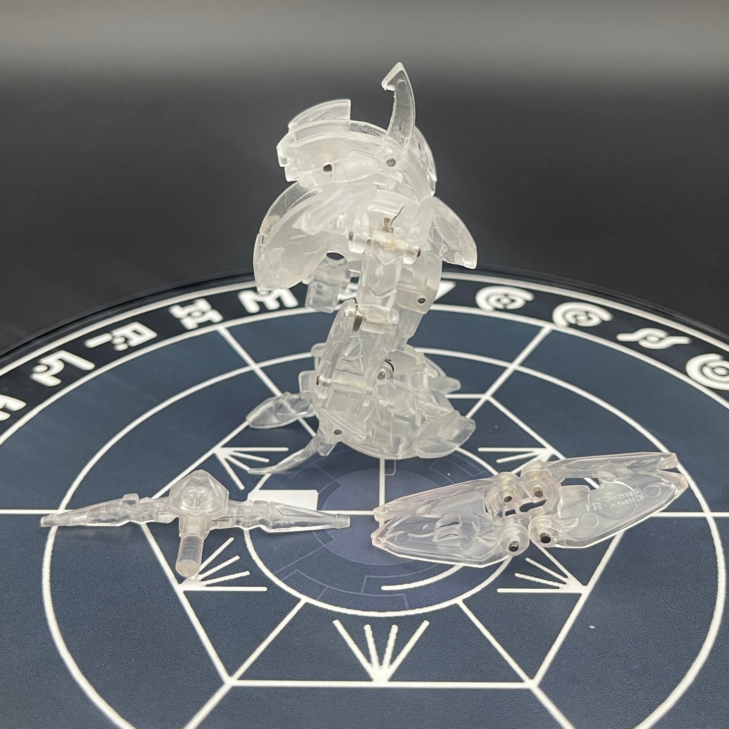 Wolfurio B2 & Lanzato Clear Color Translucent | Bakugan Mechtanium Surge | Custom Made Accurate Plastic Injection