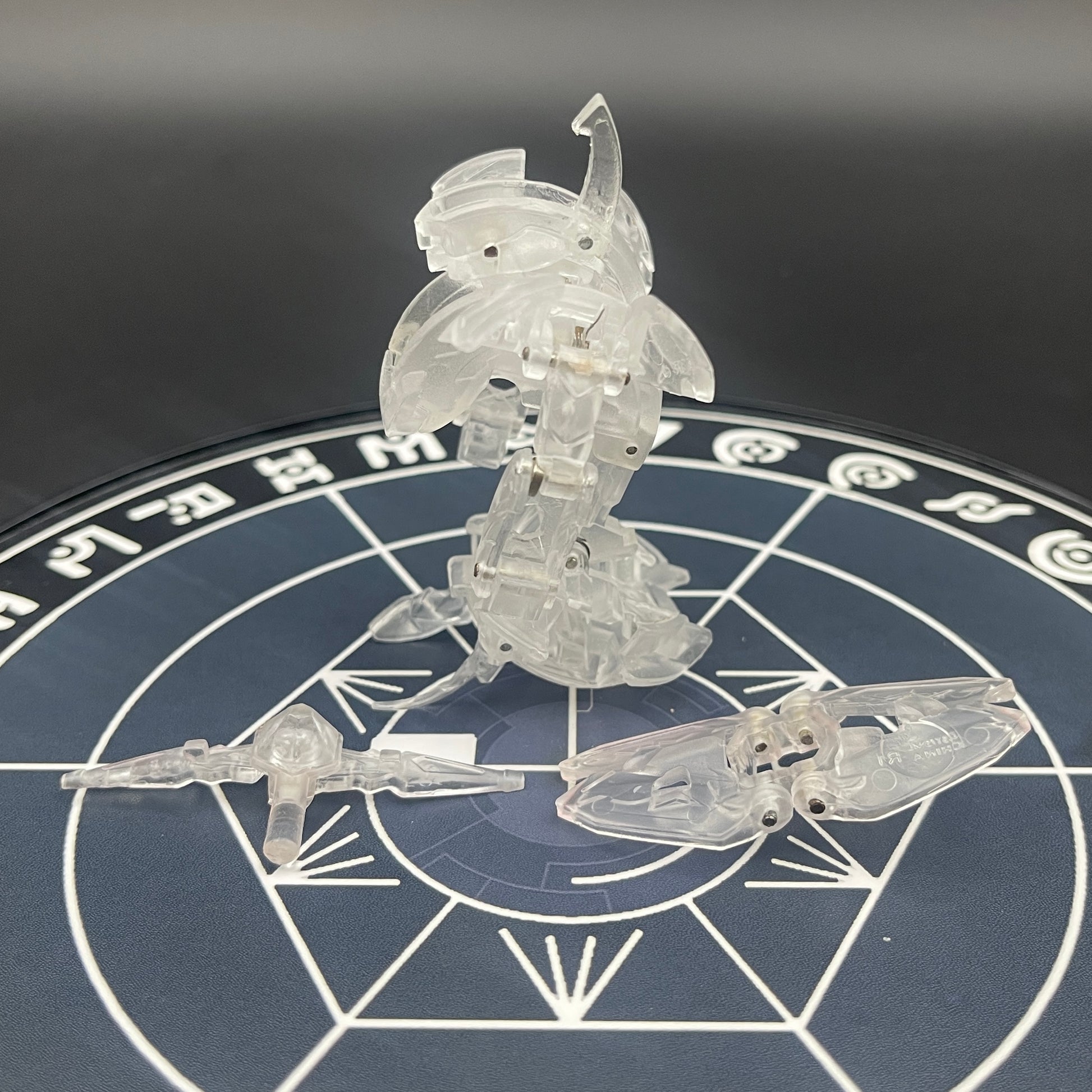 Wolfurio B2 & Lanzato Clear Color Translucent | Bakugan Mechtanium Surge | Custom Made Accurate Plastic Injection