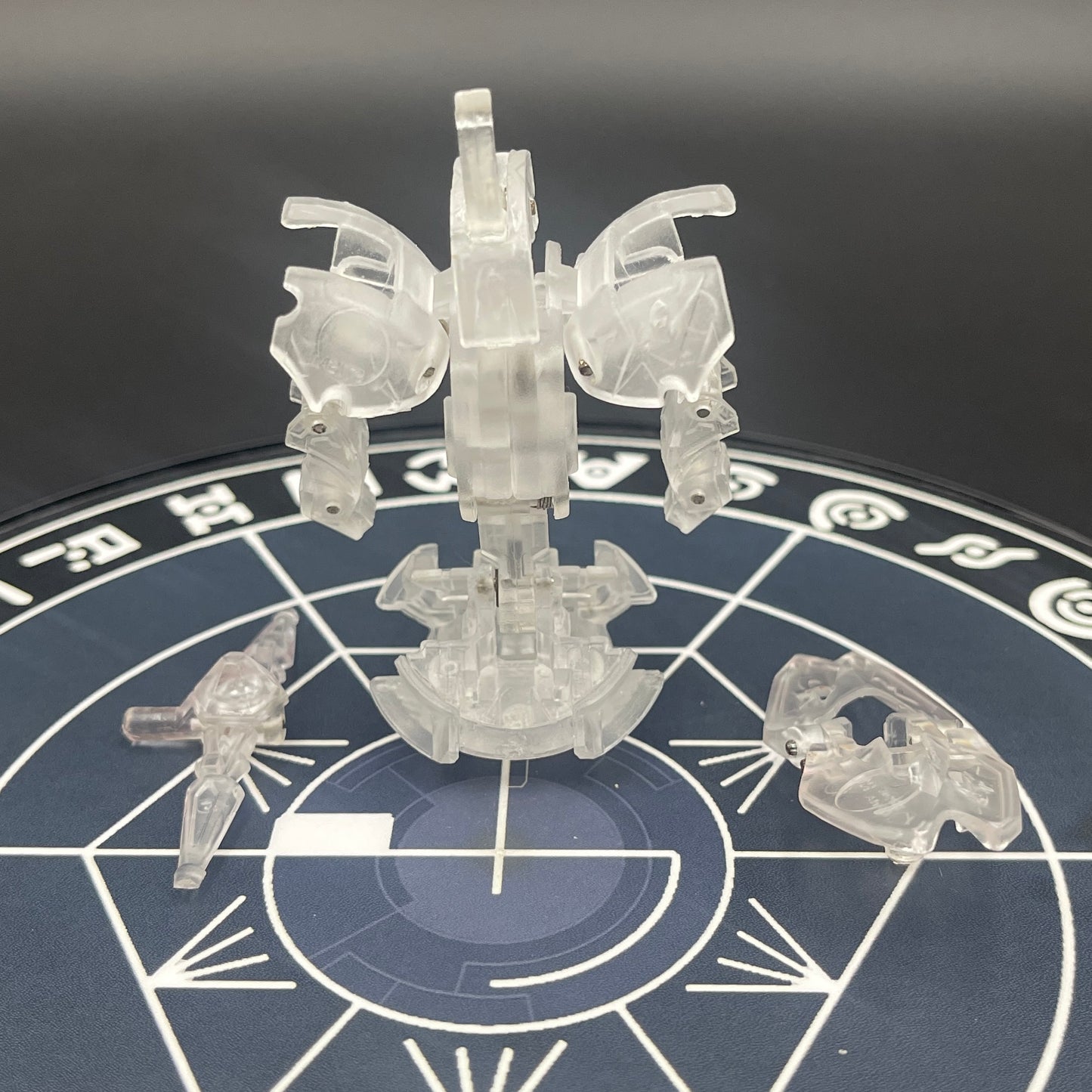 Wolfurio B2 & Lanzato Clear Color Translucent | Bakugan Mechtanium Surge | Custom Made Accurate Plastic Injection