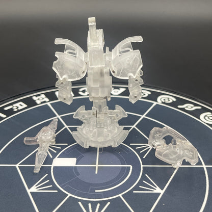 Wolfurio B2 & Lanzato Clear Color Translucent | Bakugan Mechtanium Surge | Custom Made Accurate Plastic Injection