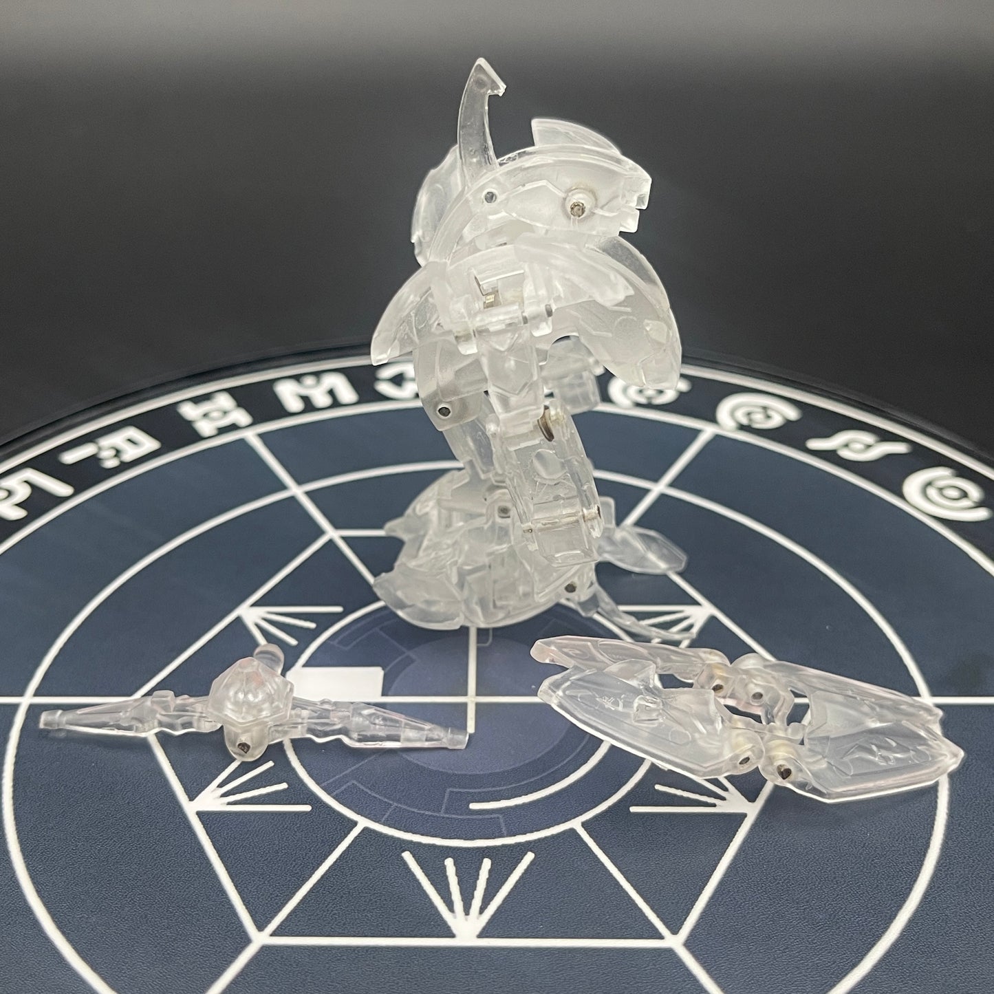 Wolfurio B2 & Lanzato Clear Color Translucent | Bakugan Mechtanium Surge | Custom Made Accurate Plastic Injection