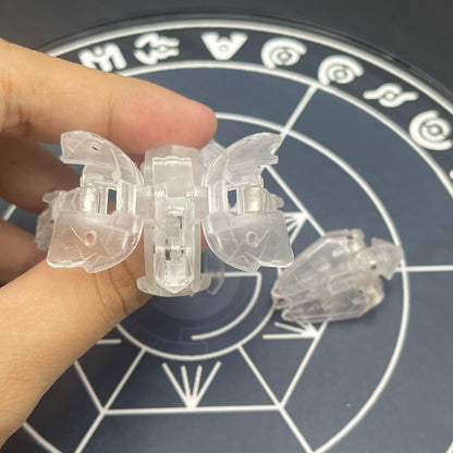 Wolfurio B2 & Lanzato Clear Color Translucent | Bakugan Mechtanium Surge | Custom Made Accurate Plastic Injection