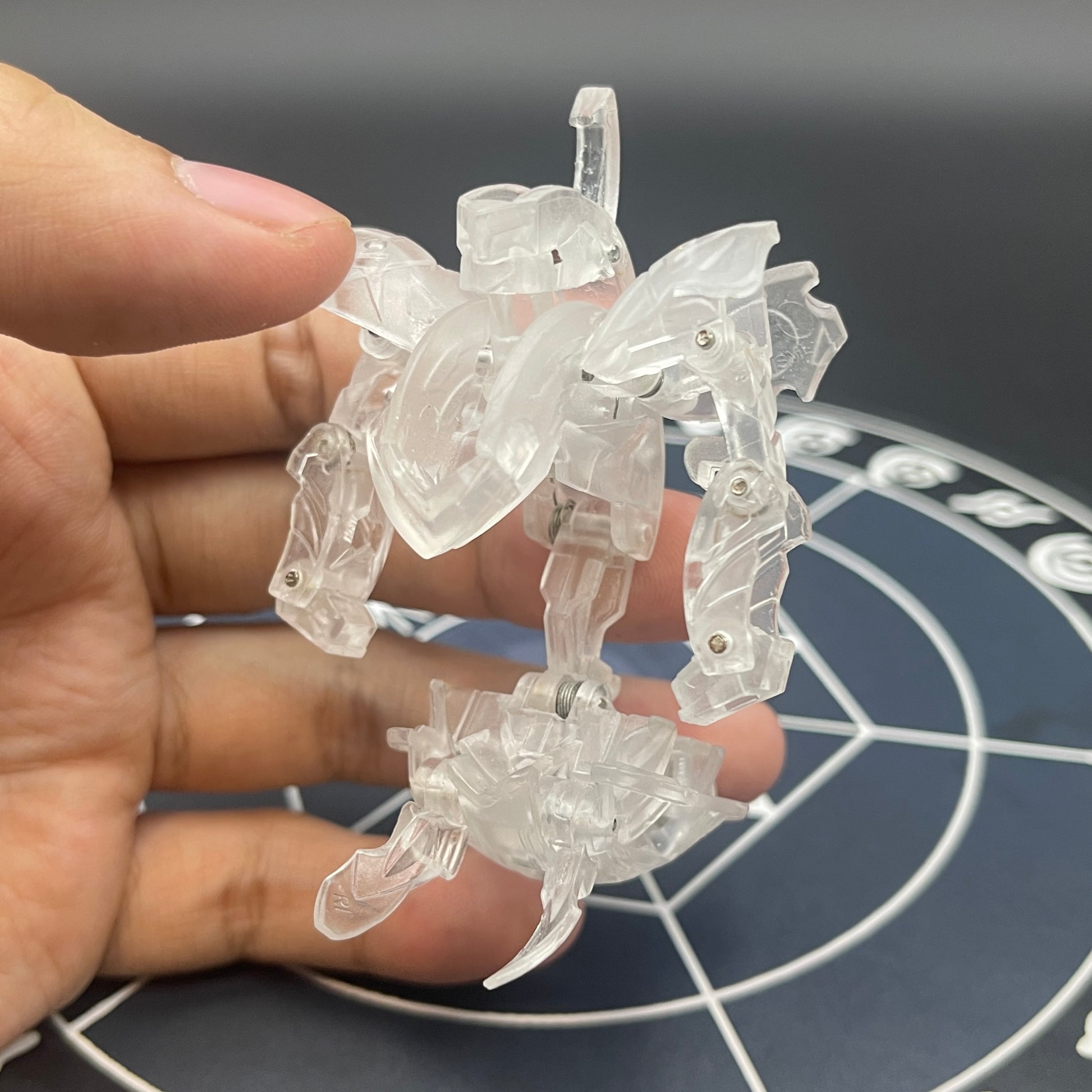 Wolfurio B2 Clear Color Translucent | Bakugan Mechtanium Surge | Custom Made Accurate Plastic Injection