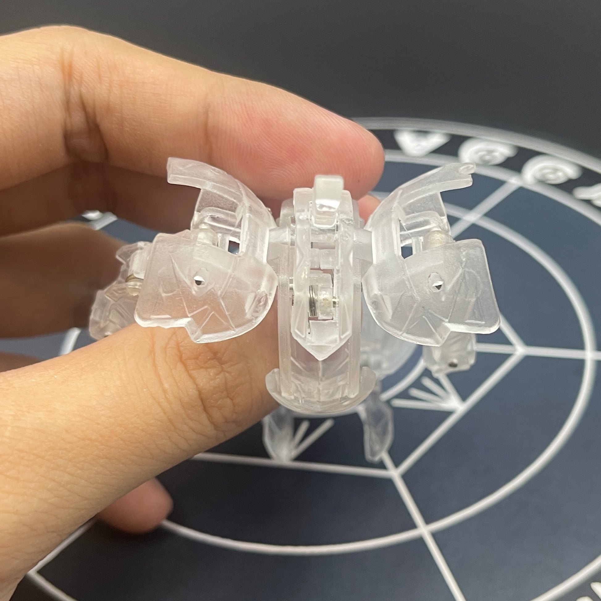 Wolfurio B2 Clear Color Translucent | Bakugan Mechtanium Surge | Custom Made Accurate Plastic Injection