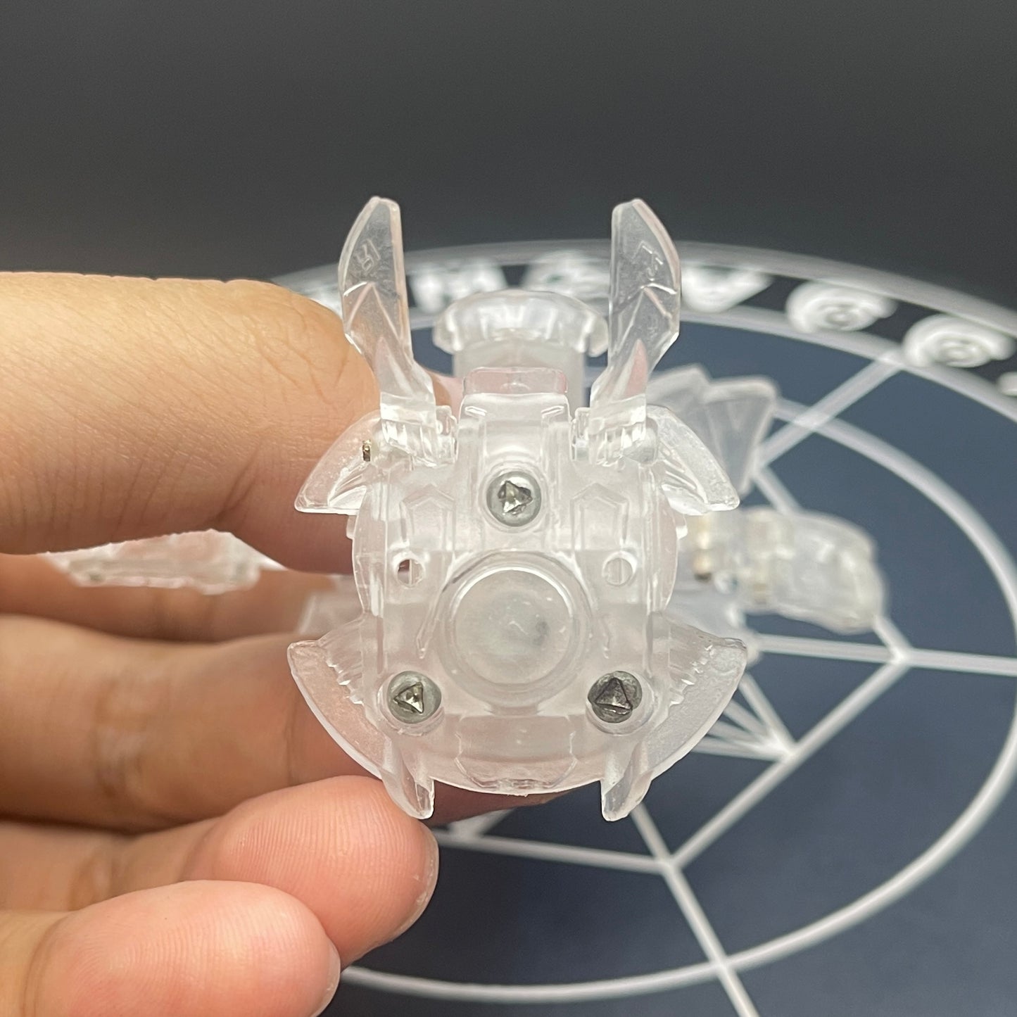 Wolfurio B2 Clear Color Translucent | Bakugan Mechtanium Surge | Custom Made Accurate Plastic Injection