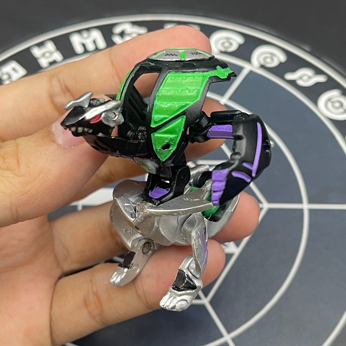Darkus Infinity Helios B2 Custom Painted Bakugan Mechtanium Surge