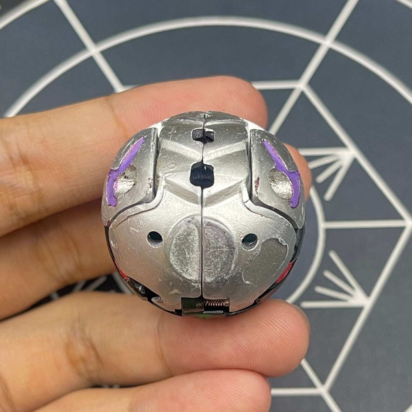 Darkus Infinity Helios B2 Custom Painted Bakugan Mechtanium Surge