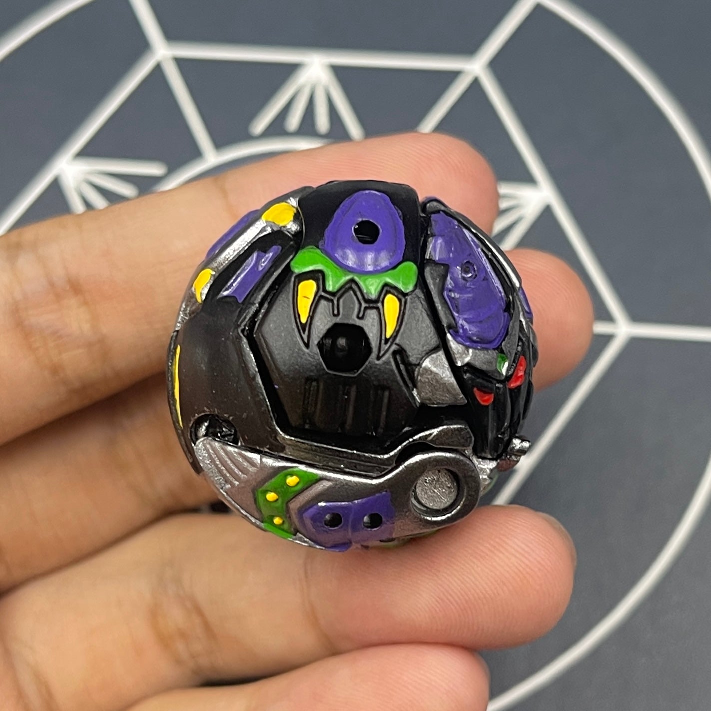 Horridian B2 Darkus Custom Painted | Bakugan Mechtanium Surge