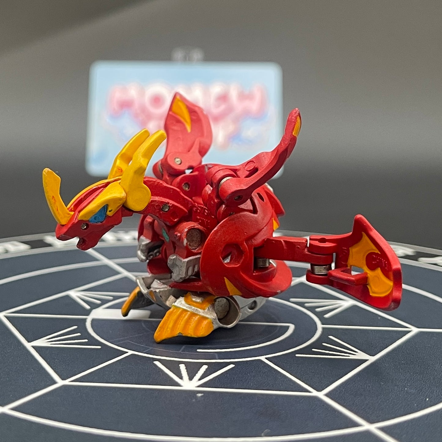 Mercury Dragonoid B2 Pyrus Custom Painted | Bakugan Mechtanium Surge