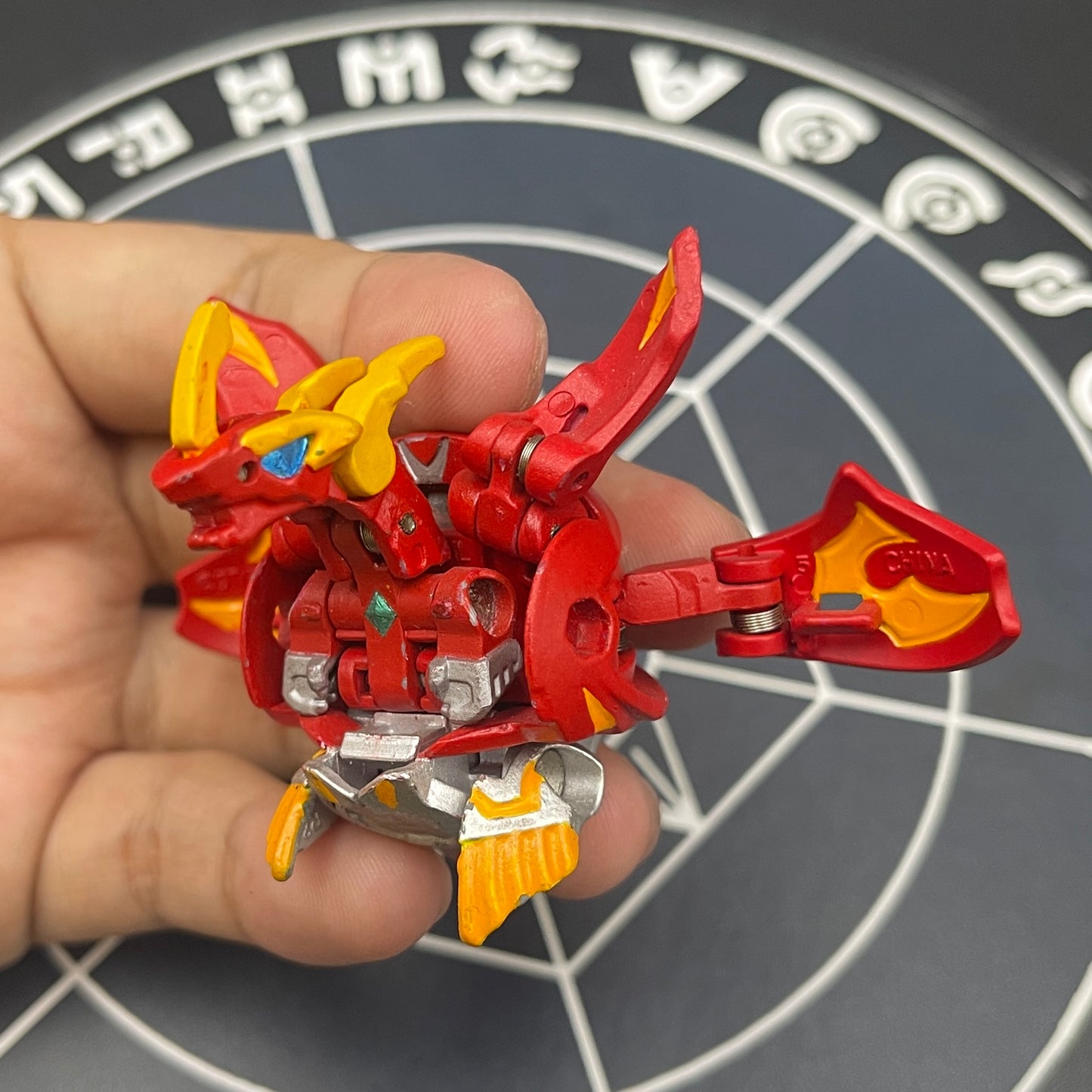 Mercury Dragonoid B2 Pyrus Custom Painted | Bakugan Mechtanium Surge