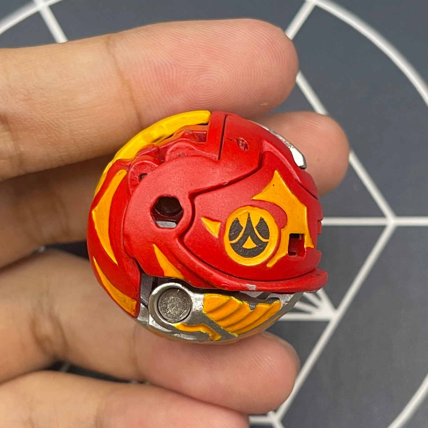 Mercury Dragonoid B2 Pyrus Custom Painted | Bakugan Mechtanium Surge