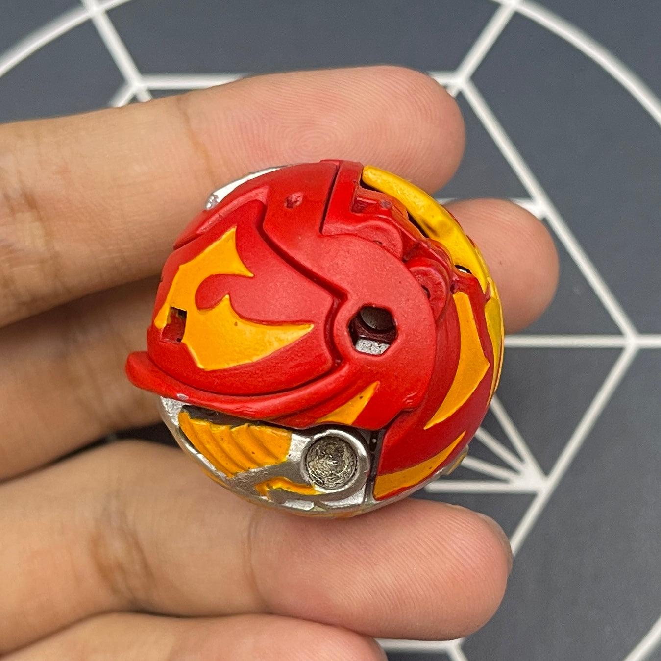 Mercury Dragonoid B2 Pyrus Custom Painted | Bakugan Mechtanium Surge