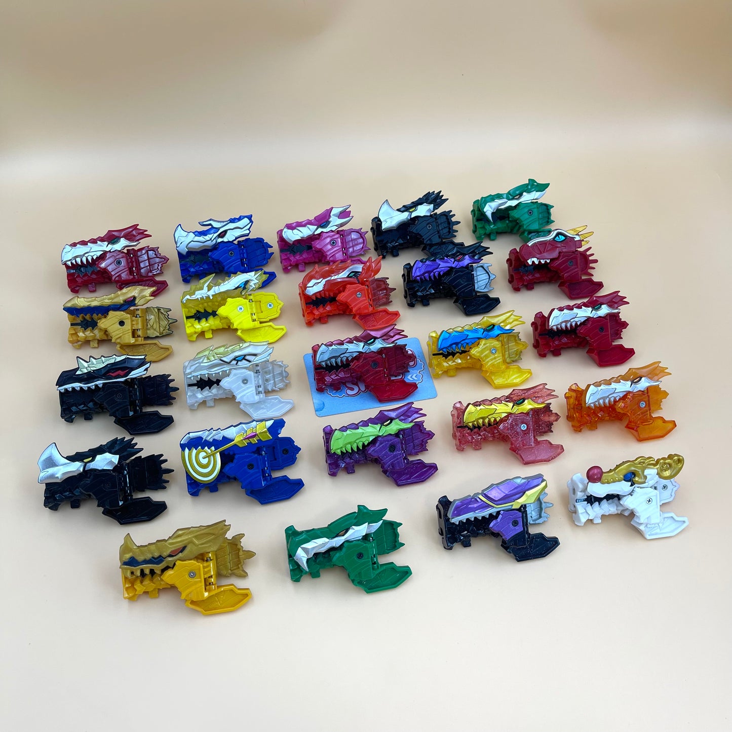 Dino Fury Keys Multi-Colored Version-  Power Rangers Dino Fury - Ryusoulkeys - Super Sentai Ryusoulger