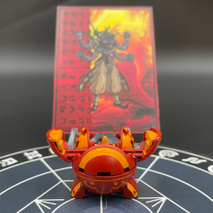 Bakugan Fourtress B2 Pyrus | Repainted To Match The Anime Colors | Toy Bakugan Battle Brawlers