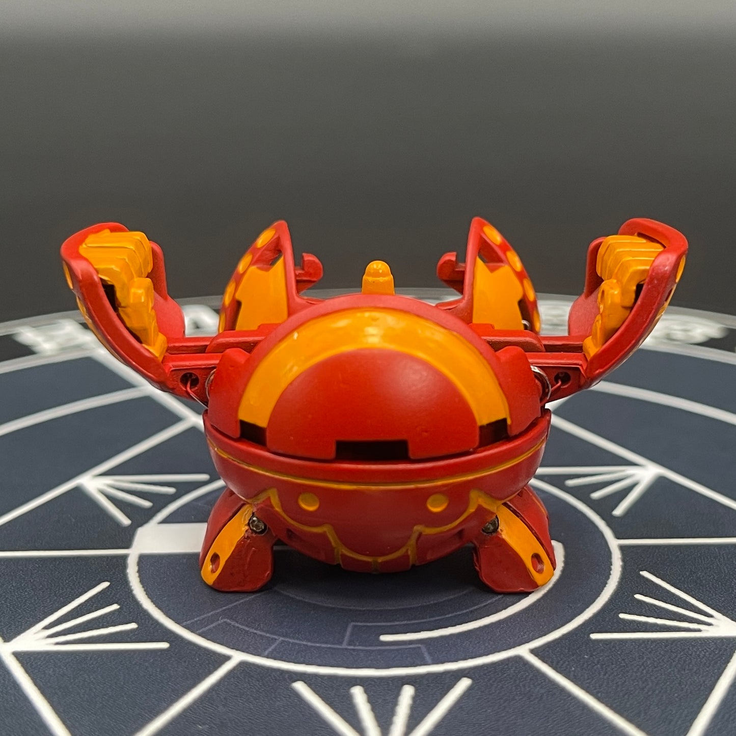 Bakugan Fourtress B2 Pyrus | Repainted To Match The Anime Colors | Toy Bakugan Battle Brawlers