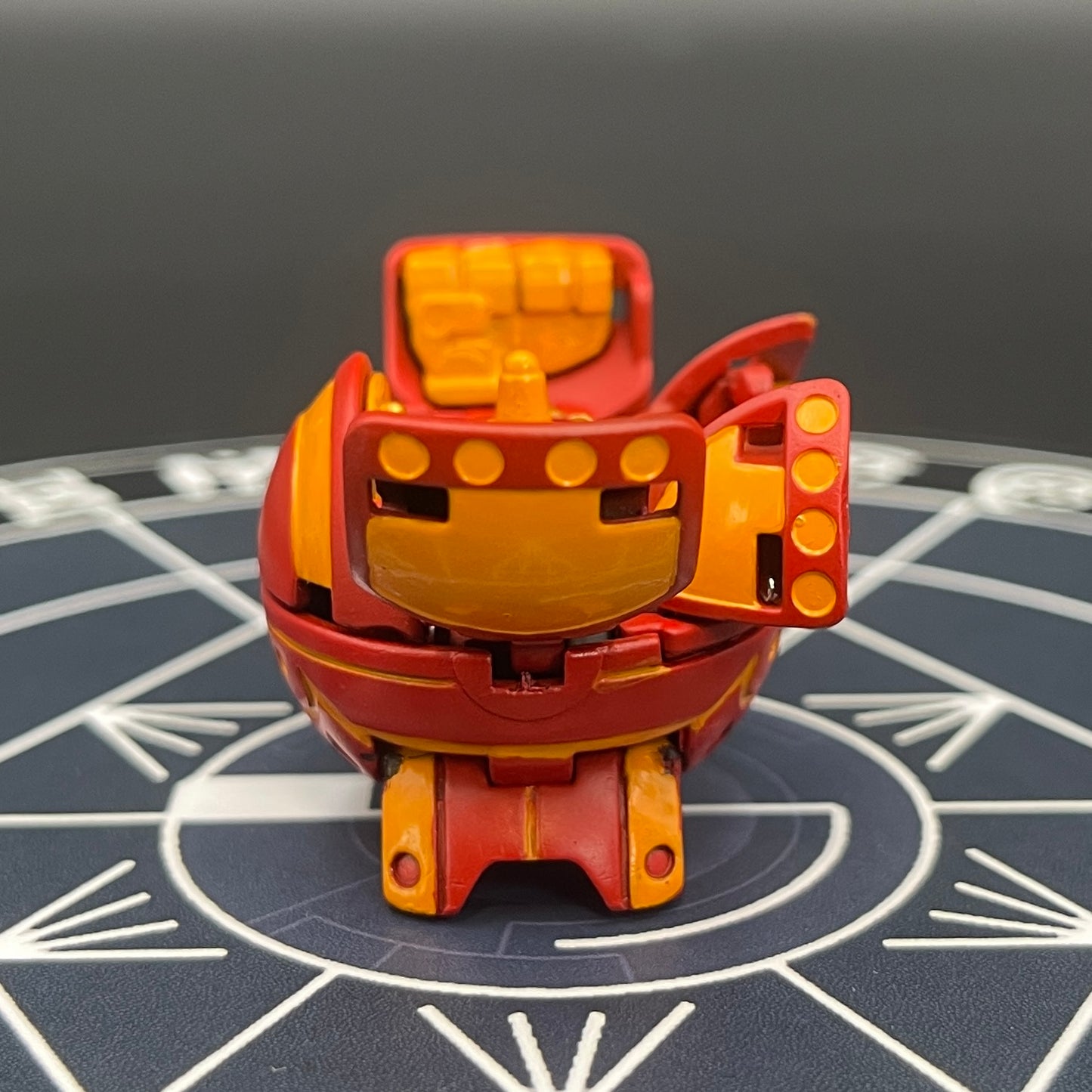 Bakugan Fourtress B2 Pyrus | Repainted To Match The Anime Colors | Toy Bakugan Battle Brawlers