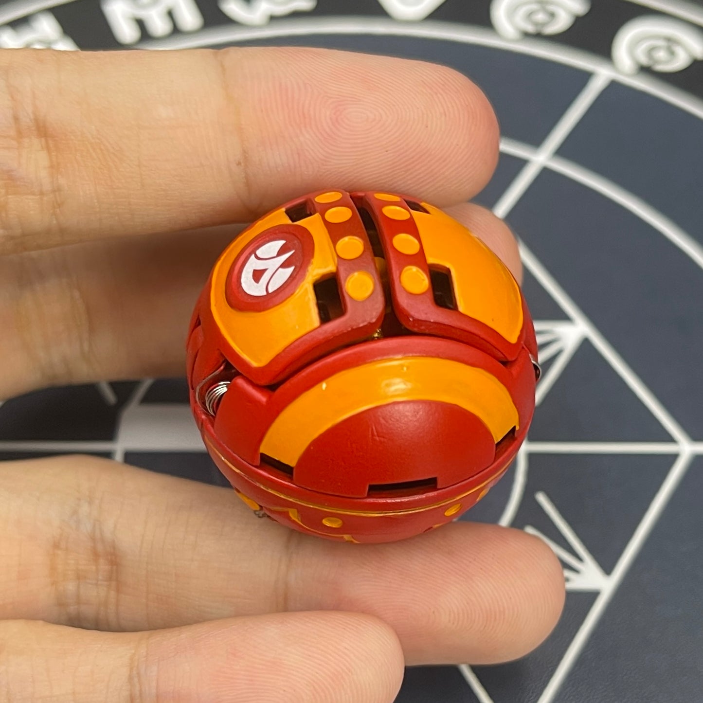 Bakugan Fourtress B2 Pyrus | Repainted To Match The Anime Colors | Toy Bakugan Battle Brawlers