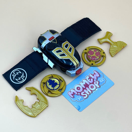 DX Thunder Morpher and DX Gourai Changer from Power Rangers Ninja Storm 2002, also known as DX Change from Super Sentai Hurricaneger 2002, vintage DX Morpher roleplay collectible for Thunder Rangers fans.