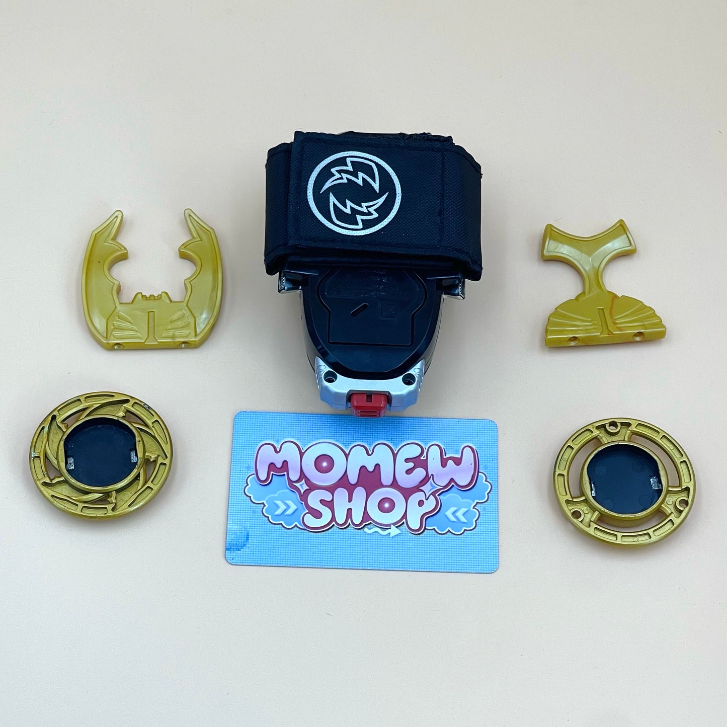 DX Thunder Morpher and DX Gourai Changer from Power Rangers Ninja Storm 2002, also known as DX Change from Super Sentai Hurricaneger 2002, vintage DX Morpher roleplay collectible for Thunder Rangers fans.