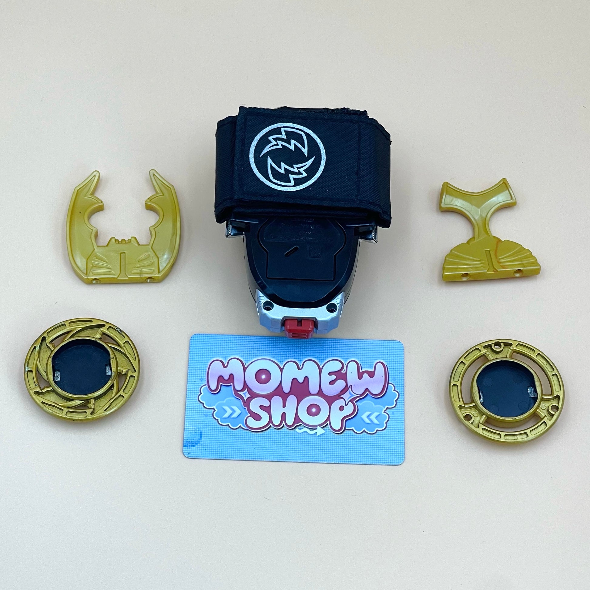 DX Thunder Morpher and DX Gourai Changer from Power Rangers Ninja Storm 2002, also known as DX Change from Super Sentai Hurricaneger 2002, vintage DX Morpher roleplay collectible for Thunder Rangers fans.
