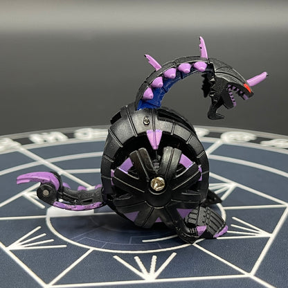 Hydranoid Single Headed B2 Darkus | Custom Made Accurate Plastic Injection | Bakugan Battle Brawlers