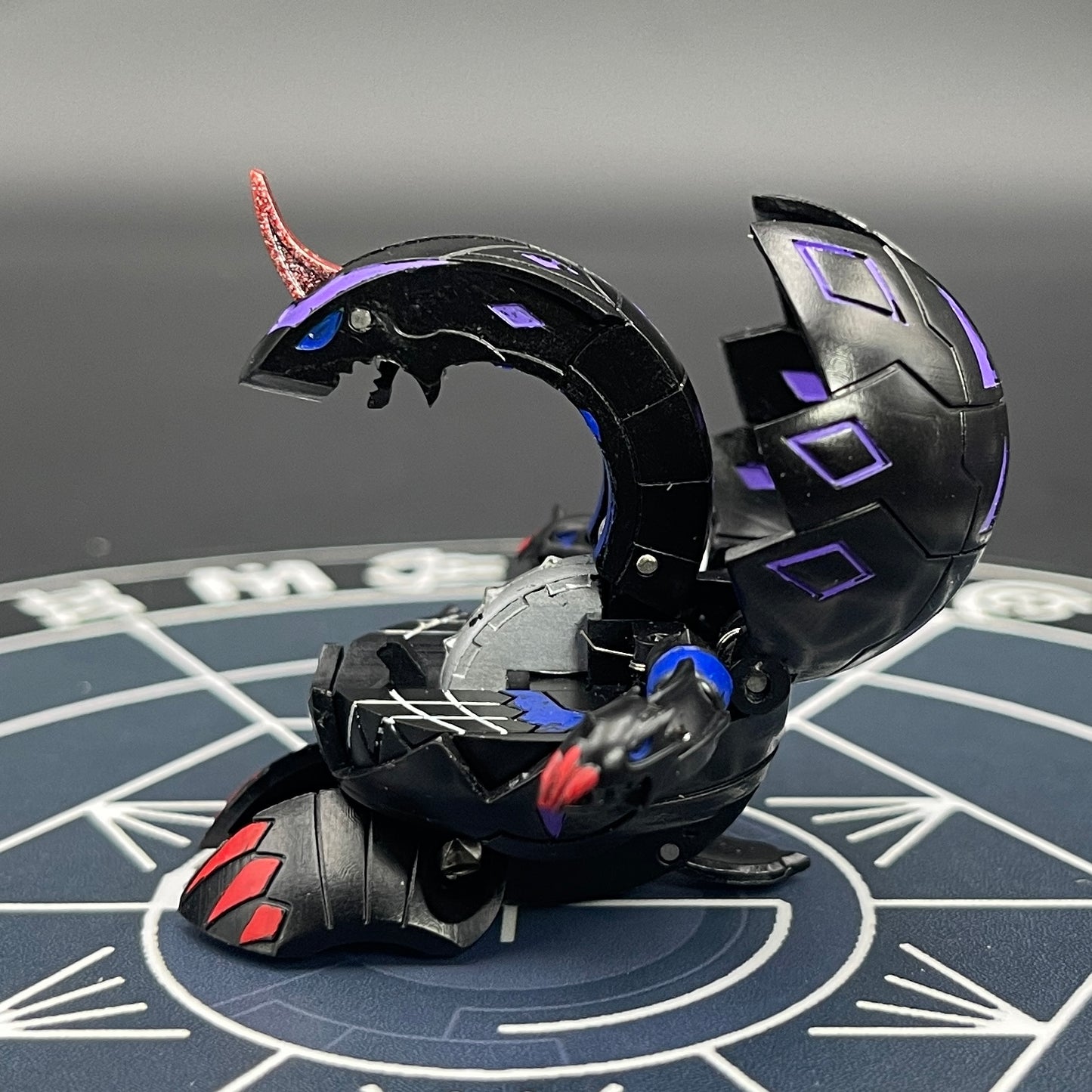 Bakugan Alpha Hydranoid B2 Darkus | Custom Made Accurate Plastic Injection inspired by an anime.