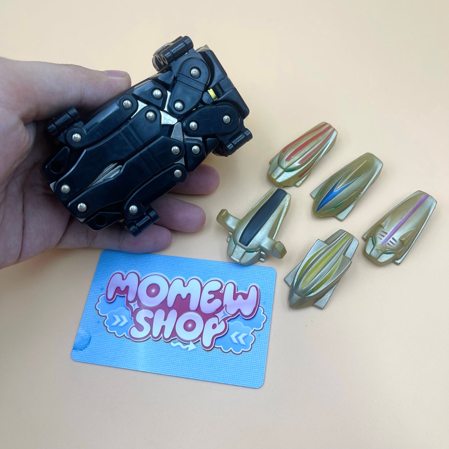 DX Growl Phone Morpher and G Phone, vintage roleplay collectible from Power Rangers Wild Force 2002 and Super Sentai Gaoranger 2001 for Wild Force Ranger fans.