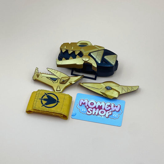 DX Dino Brace Abare Max from Super Sentai Abaranger 2003 and DX Dino Morpher from Power Rangers Dino Thunder 2004, vintage DX Morpher roleplay collectible toy for fans and collectors of Super Sentai and Power Rangers series.