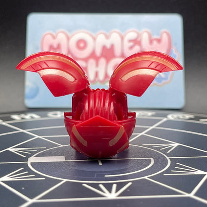 Back view of the opened Pyrus B1 Griffon Bakugan toy figure.
