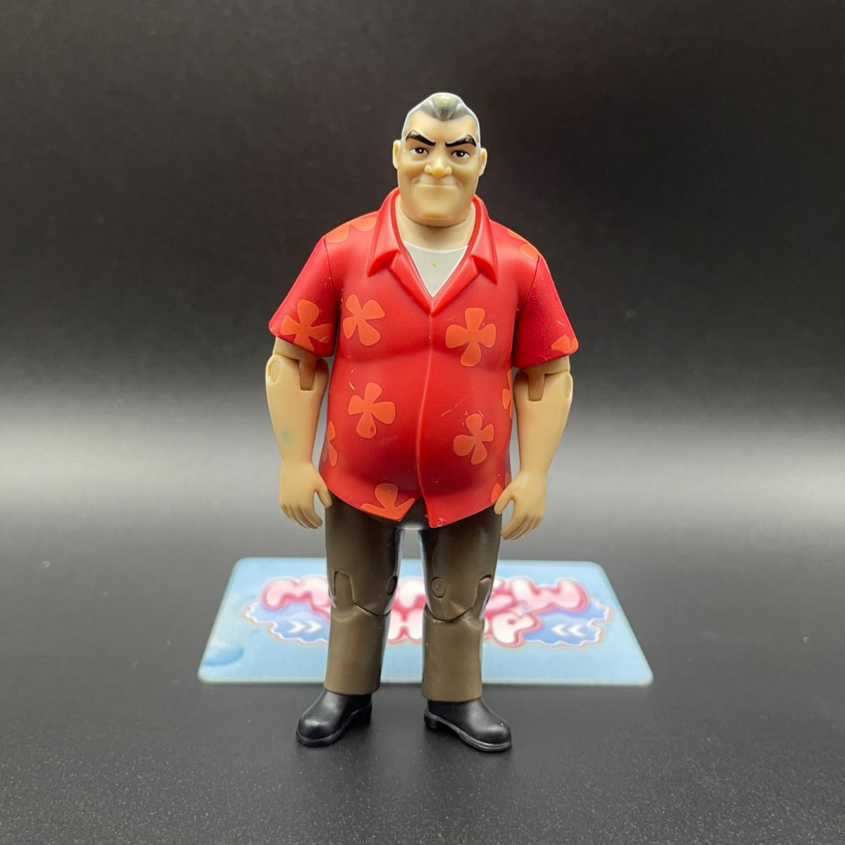 Ben 10 Alien Force Grandpa Max action figure front view in his signature Hawaiian shirt.